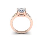 1 Carat Cushion Diamond Solitaire Engagement Ring in 14 Karat Rose Gold - Handcrafted By Name My Rings™
