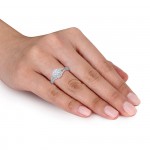 White God 1/2ct TDW Composite Diamond Ring - Handcrafted By Name My Rings™