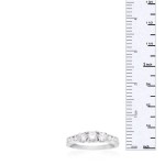 White Gold 1/2 Carat TDW Three Stone Diamond Engagement Ring - Handcrafted By Name My Rings™