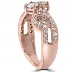 Rose Gold 1 ct TDW Forever Us 2-Stone Diamond Engagement Two Stone Ring - Handcrafted By Name My Rings™