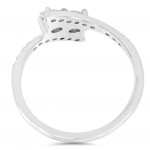 White Gold 1/2ct TDW 2-stone Diamond Ring - Handcrafted By Name My Rings™