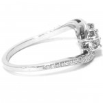 White Gold 1/2ct TDW 2-stone Forever Us Diamond Engagement Ring - Handcrafted By Name My Rings™