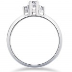 White Gold 1/3 ct TDW Marquise Diamond Engagement Ring - Handcrafted By Name My Rings™