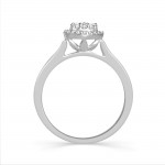 White Gold 1/3ct TDW Round Diamond Ring - Handcrafted By Name My Rings™