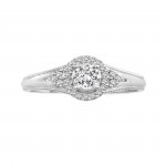 White Gold 1/5ct TDW Diamond Ring - Handcrafted By Name My Rings™