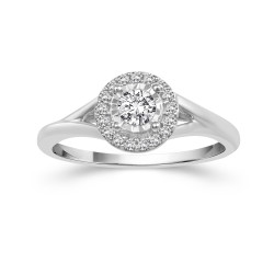 White Gold 3/8ct TDW Diamond Ring - Handcrafted By Name My Rings™
