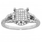 White Gold 3/8ct TDW White Diamond Ring - Handcrafted By Name My Rings™