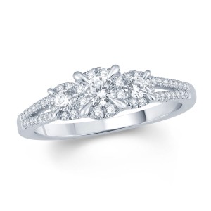 White Gold 5/8ct TDW Diamond Ring - Handcrafted By Name My Rings™