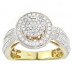 Gold 1.05ct TDW Diamond Ring - Handcrafted By Name My Rings™