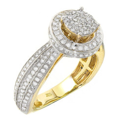 Gold 1.05ct TDW Diamond Ring - Handcrafted By Name My Rings™