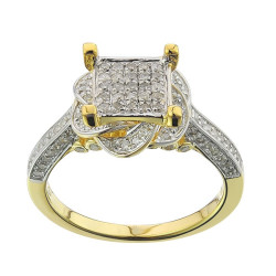 Gold 5/8ct TDW Diamond Ring - Handcrafted By Name My Rings™