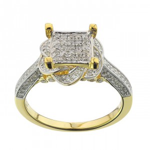 Gold 5/8ct TDW Diamond Ring - Handcrafted By Name My Rings™