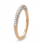 1/3 Cttw Diamond Stackable band in Sterling Silver with Rhodium Plating - Handcrafted By Name My Rings™