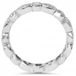 White Gold 1.00ct TDW Round Diamond Eternity Anniversary Stackable Wedding Ring - Handcrafted By Name My Rings™