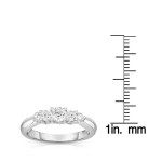 White Gold Diamond 5-Stone Ring - Handcrafted By Name My Rings™