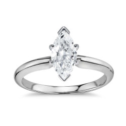 14Kt Gold 1 3/5ct TDW Diamond GIA Certified Marquise-cut Diamond Engagement Ring - Handcrafted By Name My Rings™