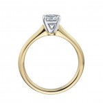 Gold 1 1/2ct TDW GIA Certified Diamond Princess Engagement Ring - Handcrafted By Name My Rings™
