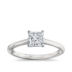 Gold 1 1/2ct TDW GIA Certified Diamond Princess Engagement Ring - Handcrafted By Name My Rings™