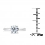 Gold 1 1/2ct TDW GIA Certified Round-cut Diamond Engagement Ring - Handcrafted By Name My Rings™
