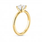 Gold 1 1/8ct TDW GIA Certified Round-cut Diamond Engagement Ring - Handcrafted By Name My Rings™