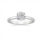 Gold 1 1/8ct TDW GIA Certified Round-cut Diamond Solitaire Engagement Ring - Handcrafted By Name My Rings™