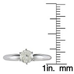 Gold 1/2ct TDW Certified Diamond Solitaire Engagement Ring - Handcrafted By Name My Rings™
