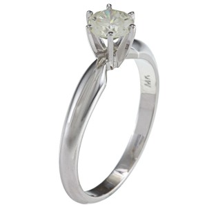 Gold 1/2ct TDW Certified Diamond Solitaire Engagement Ring - Handcrafted By Name My Rings™