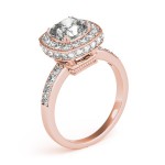 Gold 1.34ct TDW Vintage Round Solitaire Engagement Ring - Handcrafted By Name My Rings™
