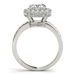 Gold 1.34ct TDW Vintage Round Solitaire Engagement Ring - Handcrafted By Name My Rings™