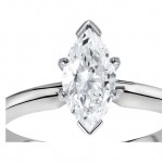 Gold 1ct TDW GIA Certified Diamond Marquise Engagement Ring - Handcrafted By Name My Rings™