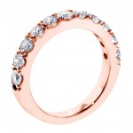 Rose Gold 1ct TDW Split Prong Diamond Anniversary Wedding Ring - Handcrafted By Name My Rings™