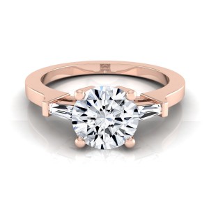 Rose Gold 3/4ct TDW White Diamond Engagement Ring - Handcrafted By Name My Rings™