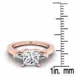 Rose Gold 3/4ct TDW White Diamond Engagement Ring - Handcrafted By Name My Rings™
