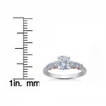 White & Rose Gold 1 1/4 ct TDW Diamond Lab Grown Eco Friendly Vintage Engagement Ring Ring - Handcrafted By Name My Rings™