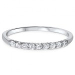 White Gold 0.25 ct TDW Gold Diamond Wedding Ring - Handcrafted By Name My Rings™