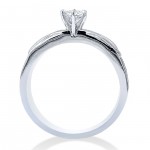 White Gold 0.35ct TDW Simple Modern Diamond Bridal Set - Handcrafted By Name My Rings™