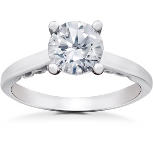 White Gold 1 1/2ct TDW Lab Grown Eco Friendly Diamond Gabriella Engagement Ring - Handcrafted By Name My Rings™