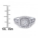 White Gold 1 1/2ct TDW Vintage Diamond Ring - Handcrafted By Name My Rings™