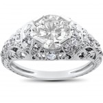 White Gold 1 1/3ct TDW White Diamond Engagement Ring - Handcrafted By Name My Rings™