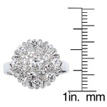 White Gold 1 1/4ct TDW Cluster Diamond Estate Ring - Handcrafted By Name My Rings™