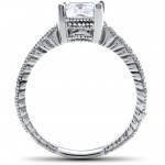 White Gold 1 1/4ct TDW Vintage Princess Cut Clarity Enhanced Diamond Ring - Handcrafted By Name My Rings™