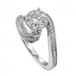 White Gold 1 1/8ct TDW White Diamond Ring - Handcrafted By Name My Rings™