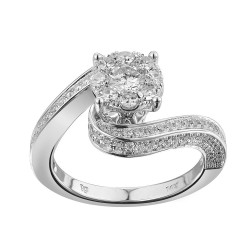 White Gold 1 1/8ct TDW White Diamond Ring - Handcrafted By Name My Rings™