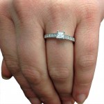 White Gold 1/ 2ct TDW Diamond Promise Ring - Handcrafted By Name My Rings™