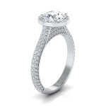 White Gold 1 3/5ct TDW White Diamond Engagement Ring - Handcrafted By Name My Rings™