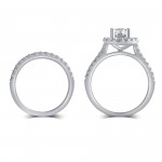 White Gold 1 5/8ct TDW White Diamond Bridal Set comes in a box - Handcrafted By Name My Rings™