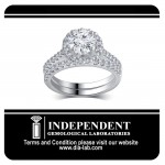 White Gold 1 5/8ct TDW White Diamond Bridal Set comes in a box - Handcrafted By Name My Rings™