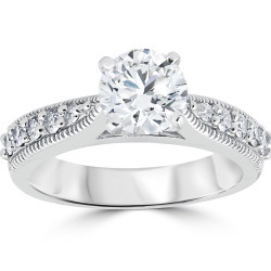 White Gold 1 7/8 ct Diamond Clarity Enhanced Engagement Ring - Handcrafted By Name My Rings™