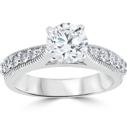 White Gold 1 7/8 ct Diamond Clarity Enhanced Engagement Ring - Handcrafted By Name My Rings™