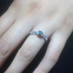 White Gold 1/2ct TDW Black Diamond Vintage Engagement Ring - Handcrafted By Name My Rings™